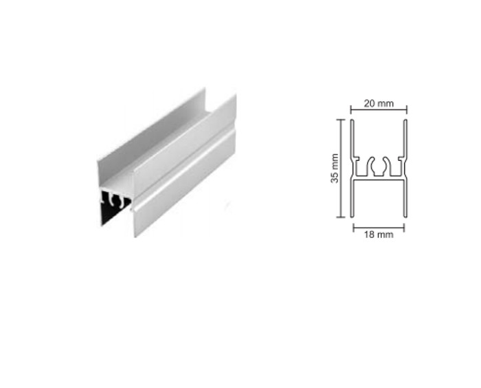 Łącznik H-35/18 Srebrny dł.300 cm