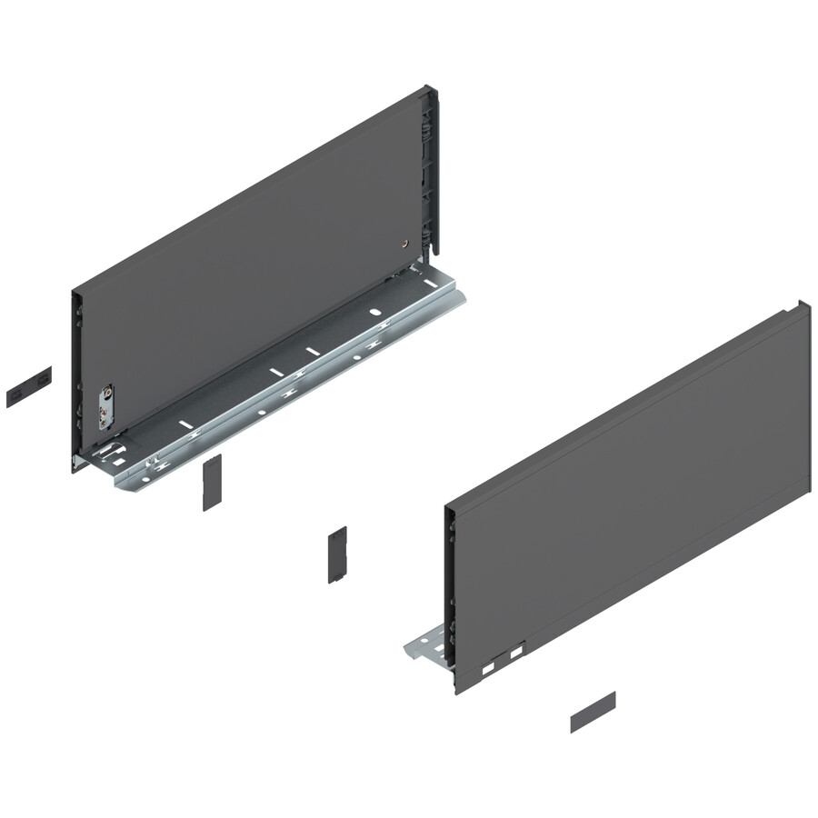 Boki LEGRABOX / wys. C=177 mm / dł. 40 cm / antracyt