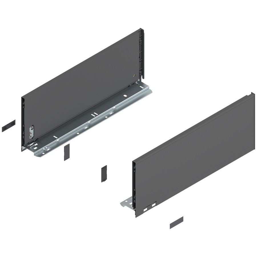 Boki LEGRABOX / wys. C=177 mm / dł. 45 cm / antracyt