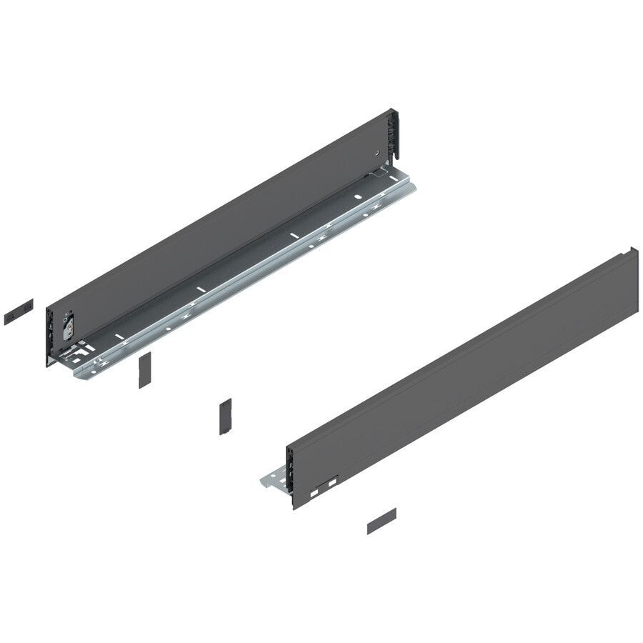 Boki LEGRABOX / wys. M=90.5 mm / dł. 60 cm / antracyt