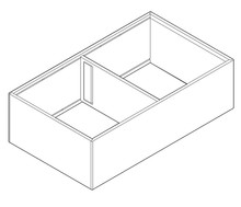 Organizacja szuflad Ramki do szuflady z wysokim frontem AMBIA-LINE do Legrabox i Merivobox - biały / 21.8x40 cm - Blum