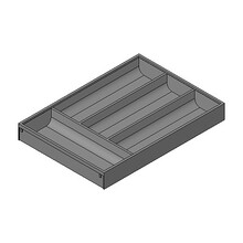 Organizacja szuflad Wkład na sztućce AMBIA-LINE do Legrabox i Merivobox - biały/antracyt / 30x55 cm - Blum