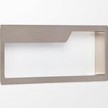 Uchwyt POCKET 0209 - stal szlachetna, biały / rozstaw 192 mm   Wymiary: - długość: 201 mm - rozstaw otworów: 192 mm   Materiał: metal   Kolor pokrycia:...