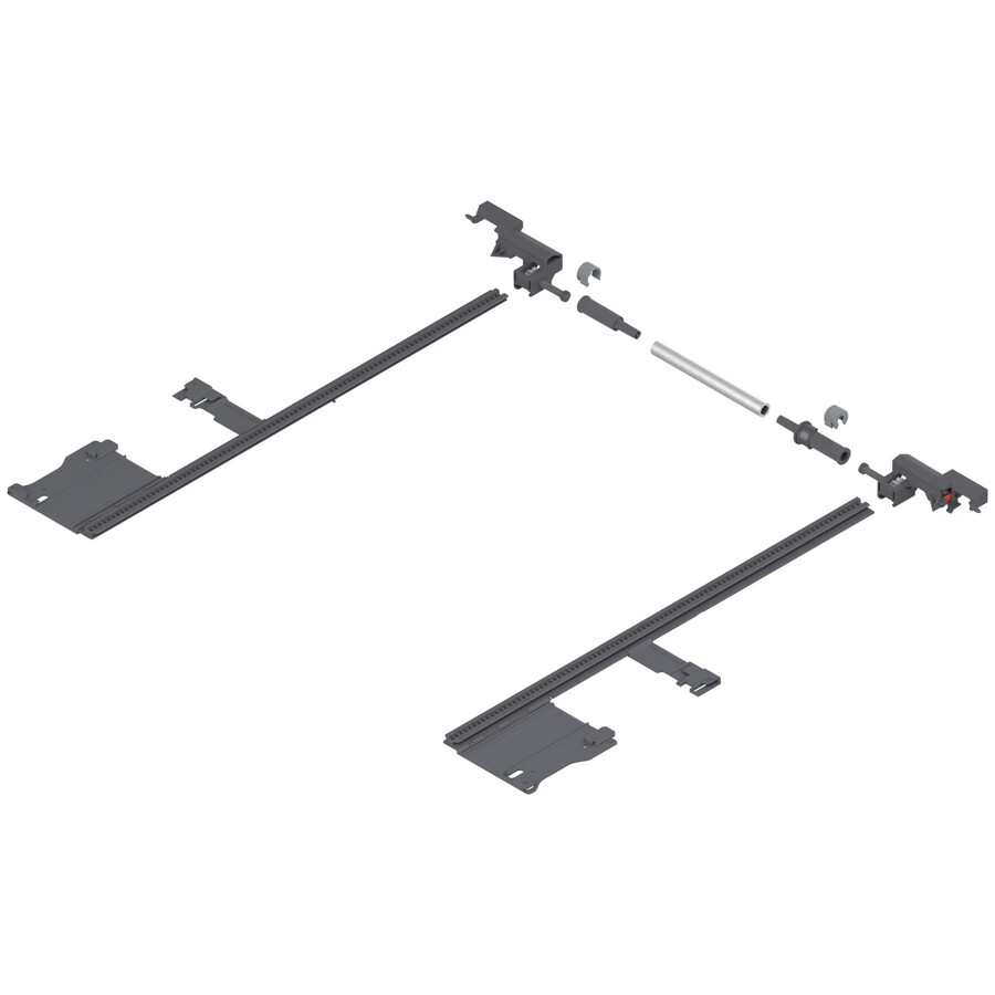 LEGRABOX Stabilizacja boczna, dł.=400 mm, KB=1400 mm, pełen wysuw, do przycięcia