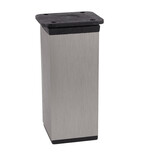 Nóżka kwadratowa z regulacją 4 cm / wys. 10 cm - inox    Kwadratowa nóżka cechująca się minimalistyczną formą dopasuje się do mebli w wielu...