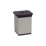 Nóżka kwadratowa z regulacją 4 cm / wys. 6 cm - inox    Kwadratowa nóżka meblowa będzie się świetnie prezentowała w zestawie z nowoczesnymi...