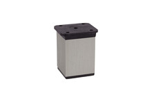 Nóżki i cokoły Nóżka kwadratowa z regulacją 4 cm / wys. 6 cm - inox - Rejs