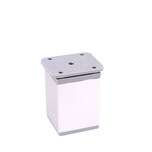 Nóżka kwadratowa z regulacją 4 cm / wys. 6 cm - chrom    Minimalistyczna nóżka w kolorze chromu może być doskonałym rozwiązaniem do nowoczesnych...