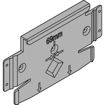 Dodatkowe mocowanie SERVO-DRIVE FLEX - jasnoszary