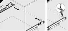 Prowadnice do szuflad Stabilizacja boczna MOVENTO do prowadnic o dł. do 40 cm - Blum