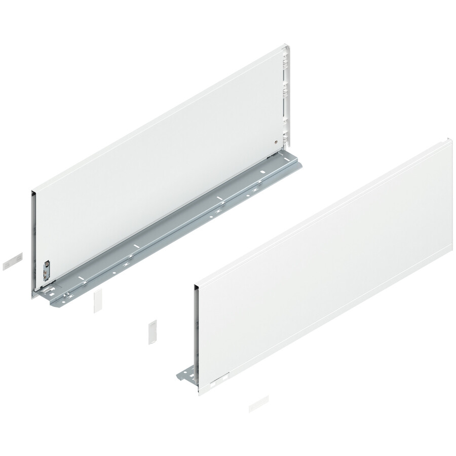 Boki LEGRABOX / wys. F=241 mm / dł. 65 cm / biały