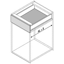 Szuflady Jednostka+Zabierak TIP-ON BLUMOTION T60L Do Dł.350-600mm ≤ 20 kg - Blum