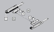 Szuflady Jednostka+Zabierak TIP-ON BLUMOTION T60L Do Dł.350-600mm 15-40kg - Blum