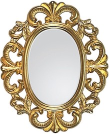Lustro PU249 66x80 - złoty