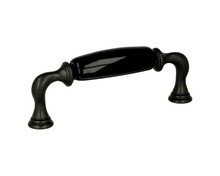 Uchwyty Uchwyt 15136 - grafitowy, czarna ceramika / rozstaw 96 mm - Bosetti-Marella
