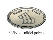 Uchwyty Gałka 24316 - nikiel połysk, czarna ceramika / fi 35 mm - Bosetti-Marella