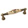 Uchwyt 15141P09631 Stary Mosiądz Porcelana Kwiaty rozstaw 96 mm
