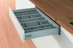 Wkład na sztućce ORGATRAY 590 - srebrny / 507x462 mm