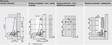 Szuflady Szuflada TANDEMBOX ANTARO z hamulcem / wys. K=115 mm / dł. 50 cm / 30 kg / szary - Blum