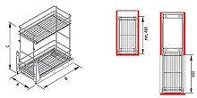 VARIANT PLUS Cargo mini dolne 30 metal efekt chrom - Rejs