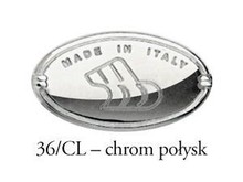 Uchwyty Uchwyt 15141 - chrom połysk, biała ceramika / rozstaw 96 mm - Bosetti-Marella