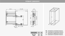 Kosze Cargo Cargo na ręczniki Mini Boczne Lewe VARIANT MULTI 15 cm - ocynk / miękki domyk - Rejs