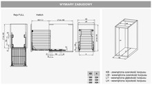 Drążki i wieszaki do szaf Cargo na bieliznę Mini Dolne VARIANT MULTI 30 cm - ocynk / miękki domyk - Rejs