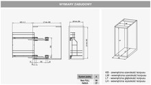 Kosze Cargo Cargo na detergenty Mini Boczne Lewe VARIANT MULTI 30 cm - biały / miękki domyk - Rejs
