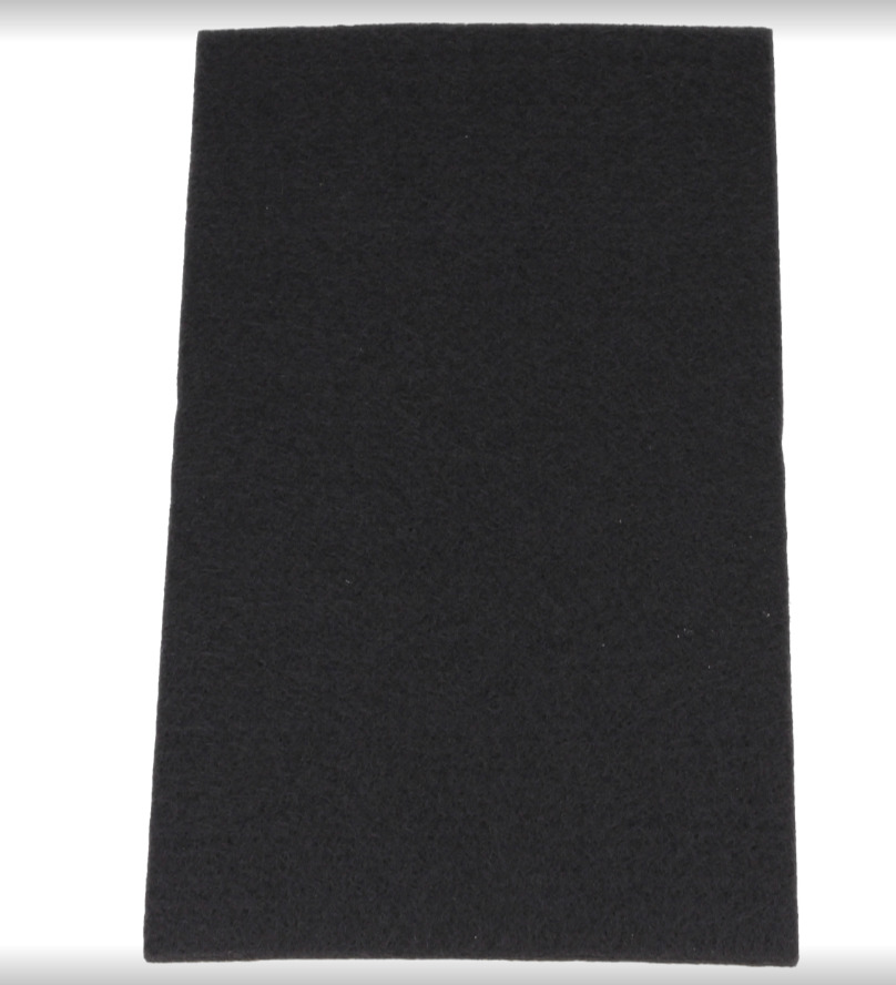 PODKŁADKI MEBLOWE PROSTOKĄT 100X165mm Filc Czarny