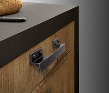 Uchwyty Uchwyt FACTORY 15097Z - podrapane żelazo / rozstaw 96-160 mm - Bosetti-Marella