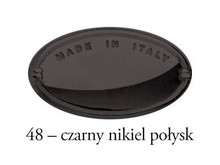 Uchwyty Gałka kryształowa 2G110 - czarny nikiel połysk / fi 30 mm - Bosetti-Marella