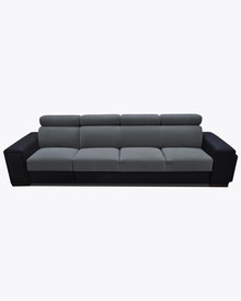Sofa rozkładana Loft 24 z wnęka i pufami