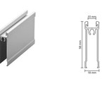 Listwa Dolna 10 o długości 235 cm.   Zastosowanie :  do drzwi przesuwnych wykonanych z płyty gr. 10 mm lub Lustra/Szyby o grubości 4 mm ( montaż szkła...