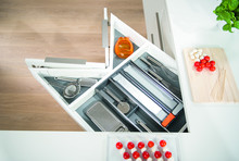 Szuflady Szuflada Tandembox NAROŻNA Wys.D=198mm Dł.60cm 65kg SZARA - Blum