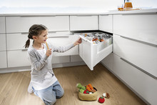 Szuflady Szuflada Tandembox NAROŻNA Wys.D=198mm Dł.65cm 65kg SZARA - Blum