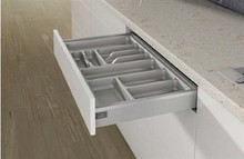 Organizacja szuflad Wkład na sztućce ORGATRAY 440 - srebrny / 451-500 x 441-520 mm - Hettich