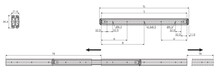 Prowadnice do szuflad Prowadnica kulkowa DZ3630 / dł. 35 cm / 40 kg / 2-stronny wysuw 100% - Accuride