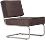 Fotel Lounge RIDGE RIB - szary