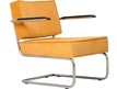 Fotel Lounge RIDGE RIB ARM - żółty