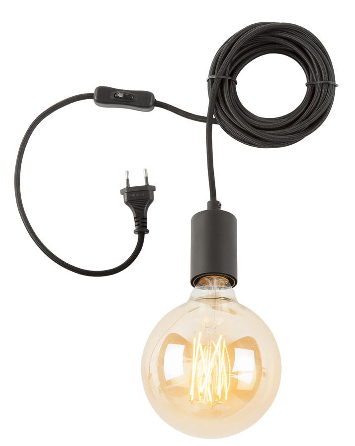 Lampa wisząca metalowa OSLO H1 - czarny