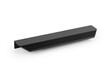 Uchwyt listwowy VANN 0375 - czarny mat anodowany / rozstaw 128 mm