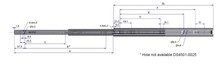 Prowadnice do szuflad Prowadnica nierdzewna DS4501 / dł. 45 cm / 45 kg / wysuw 100% - Bee Slide