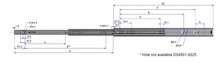 Prowadnice nierdzewne Prowadnica Nierdzewna DS4501 Bee Slide dł.600 mm 45kg Wysuw 100% - Bee Slide