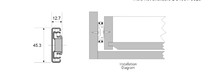 Prowadnice nierdzewne Prowadnica Nierdzewna DS4501 Bee Slide dł.600 mm 45kg Wysuw 100% - Bee Slide