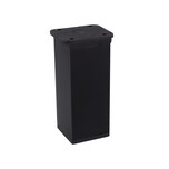 Nóżka kwadratowa z regulacją 4 cm / wys. 10 cm - czarny    Nóżka kwadratowa wykonana z aluminium w kolorze czarnym z płytką montażową z tworzywa...