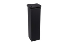 Nóżki i cokoły Nóżka kwadratowa z regulacją 4 cm / wys. 15 cm - czarny - Rejs