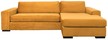 Sofa/narożnik FIEP prawostronna musztardowa