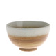 Miska Kyoto ceramiczna brązowo-biała