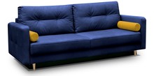Kanapa z funkcją spania OSLO - velvet granatowy