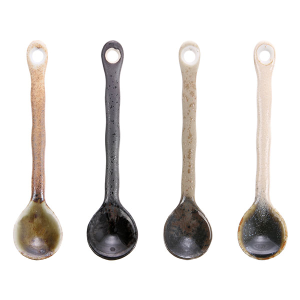 Zestaw 4 łyżek japońskich ceramicznych